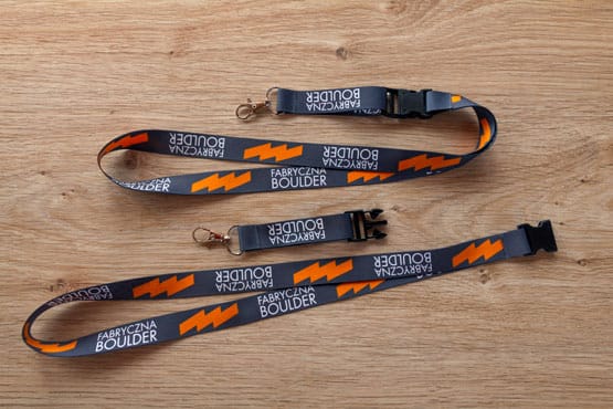 smycz reklamowa z własnym nadrukiem logo