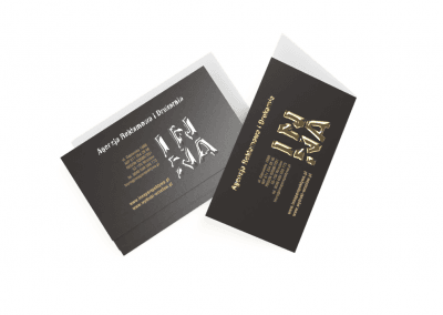 wizytówki złocone lub posrebrzone - drukarnia Wrocław