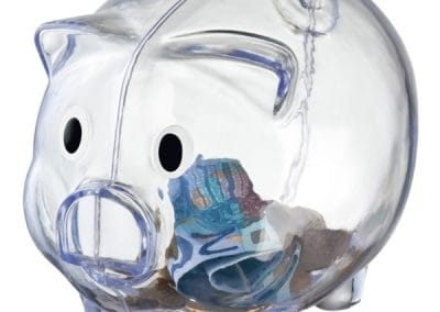 Świnka skarbonka LEICESTER z własnym nadrukiem