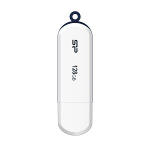 PENDRIVE B32, 128GB 3.2 SILICON POWER - z logo z własnym nadrukiem, kolor biały