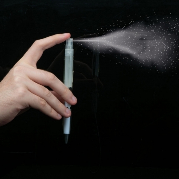 Długopis plastikowy z rozpylaczem CHARLEROI z własnym nadrukiem