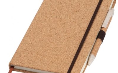 Notes A5 w kropki z długopisem + nadruk