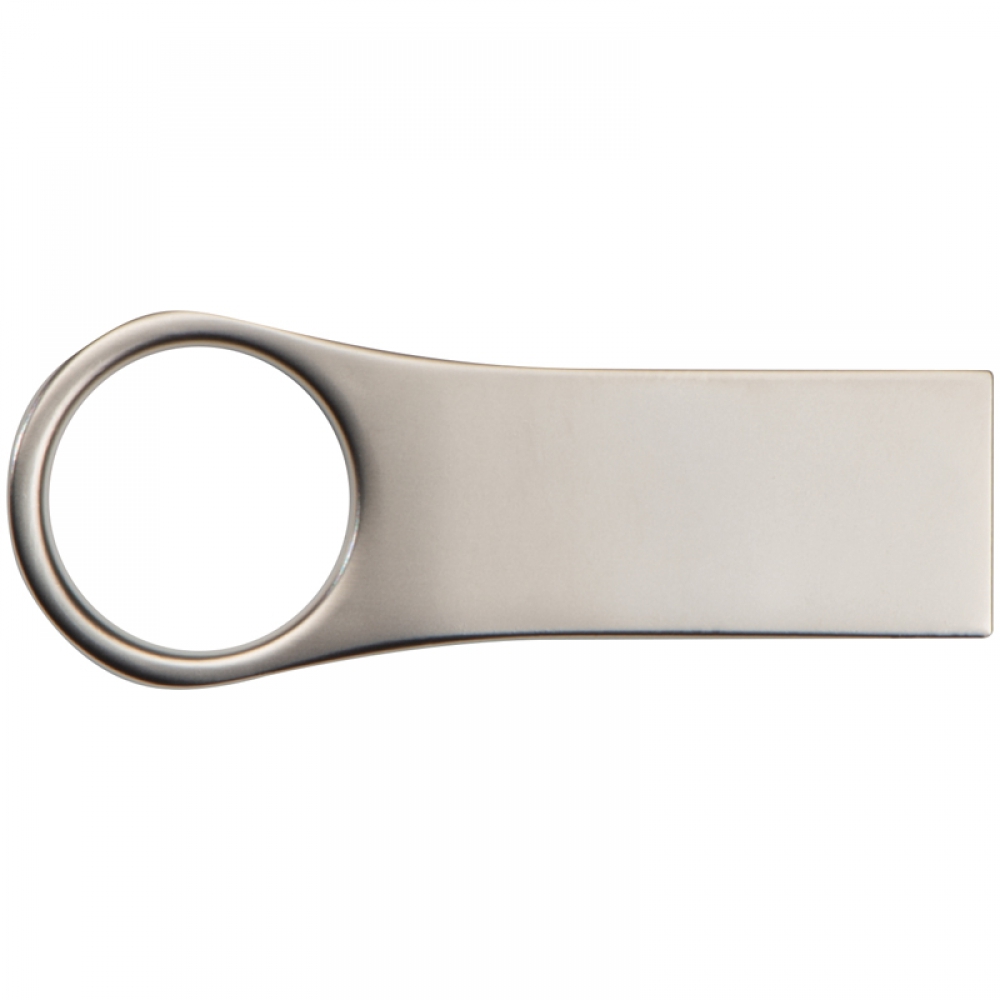 Pendrive z metalu 8GB 2.0 - z logo z własnym nadrukiem, kolor szary
