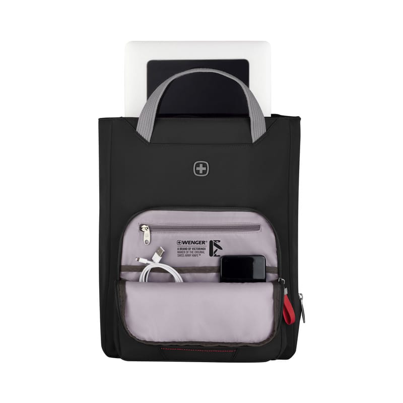 Plecak na laptopa Motion Vertical Tote 15,6'' Wenger - z logo z własnym nadrukiem, kolor czarny