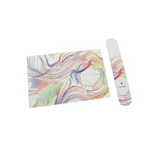 Kartka pocztowa z zakładką do książek LIBRO Pierre Cardin - z logo z własnym nadrukiem, kolor biały