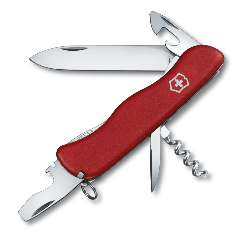 Scyzoryk Picnicker Victorinox - z logo z własnym nadrukiem, kolor czerwony