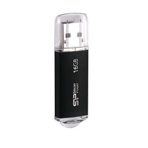 Pendrive Ultima II I-series, 16GB 2.0 Silicon Power - z logo z własnym nadrukiem, kolor czarny
