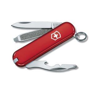 Scyzoryk Rally Victorinox - z logo z własnym nadrukiem, kolor czerwony