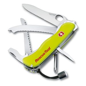 Scyzoryk Rescue Tool Victorinox - z logo z własnym nadrukiem, kolor żółty