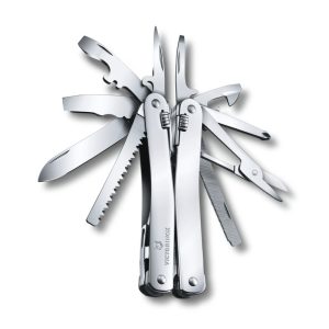 SwissTool Spirit X - 25 narzędzi Victorinox - z logo z własnym nadrukiem, kolor szary
