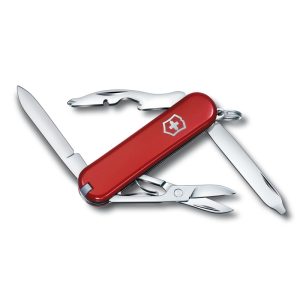 Scyzoryk Rambler Victorinox - z logo z własnym nadrukiem, kolor czerwony