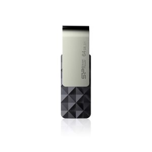 Pendrive Blaze B30, 64GB 3.1 Silicon Power - z logo z własnym nadrukiem, kolor czarny