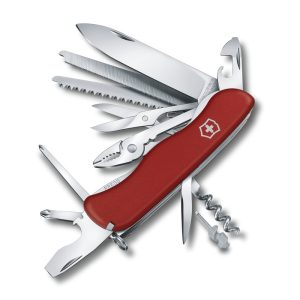Scyzoryk Work Champ Victorinox - z logo z własnym nadrukiem, kolor czerwony