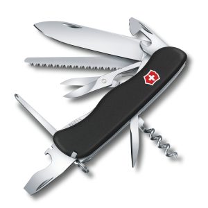 Scyzoryk Outrider Victorinox - z logo z własnym nadrukiem, kolor czarny