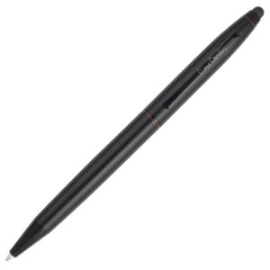 Długopis metalowy touch pen VENDOME Pierre Cardin - z logo z własnym nadrukiem, kolor czarny