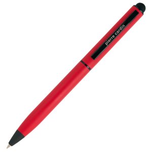 Długopis metalowy touch pen soft touch CELEBRATION Pierre Cardin - z logo z własnym nadrukiem, kolor czerwony