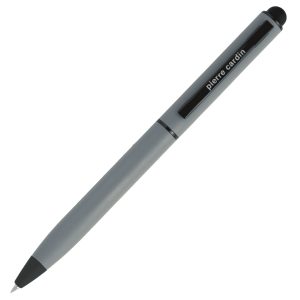 Długopis metalowy touch pen soft touch CELEBRATION Pierre Cardin - z logo z własnym nadrukiem, kolor szary