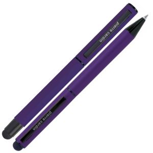 Zestaw piśmienny długopis i pióro kulkowe touch pen soft touch CELEBRATION Pierre Cardin - z logo z własnym nadrukiem, kolor…