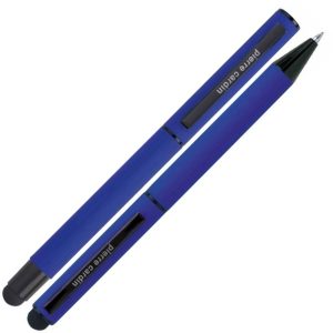 Zestaw piśmienny długopis i pióro kulkowe touch pen soft touch CELEBRATION Pierre Cardin - z logo z własnym nadrukiem, kolor…