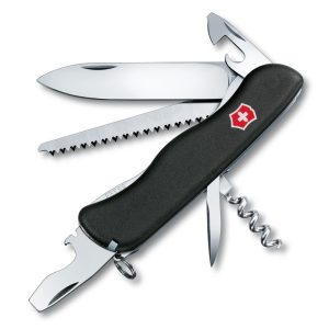 Scyzoryk Forester Victorinox - z logo z własnym nadrukiem, kolor czarny