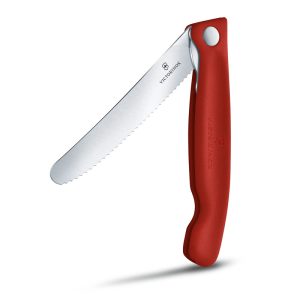 Składany nóż Swiss Classic Victorinox - z logo z własnym nadrukiem, kolor czerwony