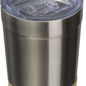 Kubek ze stali z recyklingu TURIN 300 ml - z logo z własnym nadrukiem, kolor szary