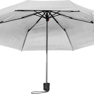 Parasol manualny rPET Ø98 cm NORTHAMPTON - z logo z własnym nadrukiem, kolor biały