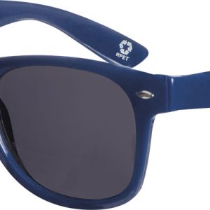 Okulary przeciwsłoneczne rPET ILLINOIS - z logo z własnym nadrukiem, kolor granatowy