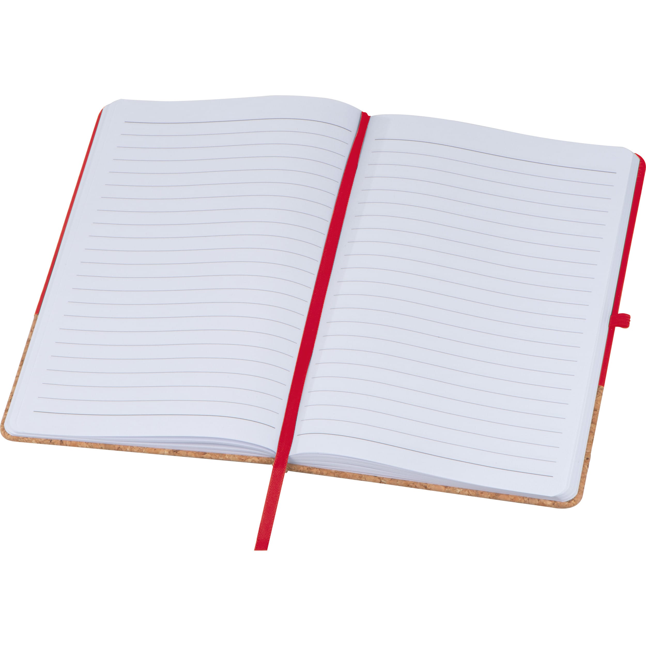 Notes A5 w linie NANTES - z logo z własnym nadrukiem, kolor czerwony