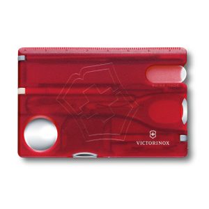 SwissCard Nailcare Victorinox - z logo z własnym nadrukiem, kolor czerwony