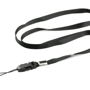 Smycz FLESZKA z własnym nadrukiem, kolor czarny