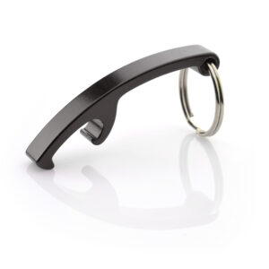 Brelok 2 w 1 ABRI z własnym nadrukiem, kolor czarny