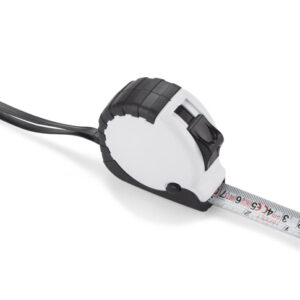 Miara CHANG 5 m z własnym nadrukiem, kolor biały