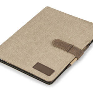 Teczka konferencyjna OXFORD A4 z własnym nadrukiem, kolor brązowy