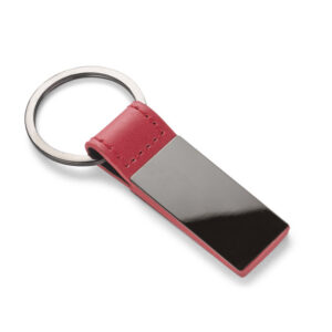 Brelok JUNG z własnym nadrukiem, kolor czerwony