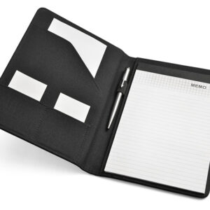 Teczka konferencyjna HOOK A5 z własnym nadrukiem, kolor czarny