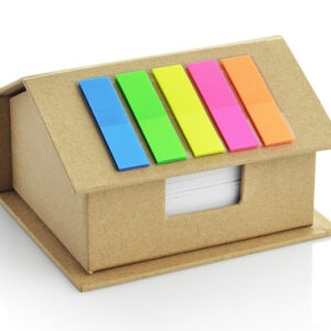 Zestaw karteczek HATO z własnym nadrukiem, kolor brązowy