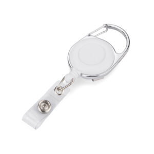 Skipass BUCK z własnym nadrukiem, kolor biały