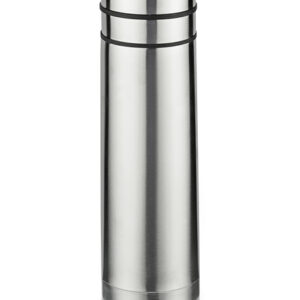 Termos z dwoma kubkami PAVO 750 ml z własnym nadrukiem, kolor srebrny