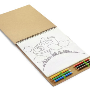 Kolorowanka z notesem MALOVI z własnym nadrukiem, kolor naturalny
