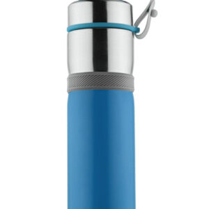 Bidon termiczny BREEZE 500 ml z własnym nadrukiem, kolor błękitny