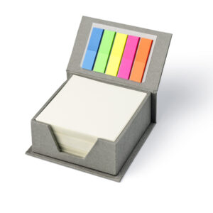 Zestaw karteczek BLOC z własnym nadrukiem, kolor szary