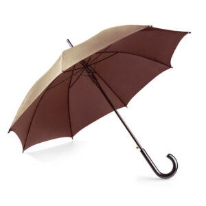 Parasol STICK z własnym nadrukiem, kolor brązowy