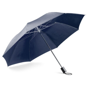 Parasol SAMER składany z własnym nadrukiem, kolor granatowy
