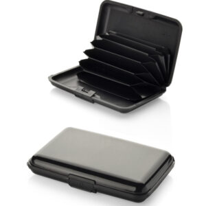 Etui na karty SECURE z własnym nadrukiem, kolor czarny