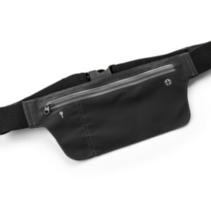 Torebka biodrowa SAKO z własnym nadrukiem, kolor czarny