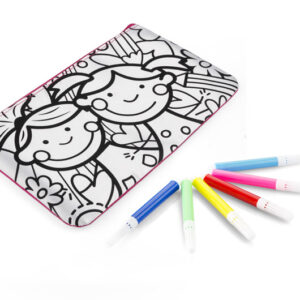 Piórnik LOLLI z własnym nadrukiem, kolor różowy