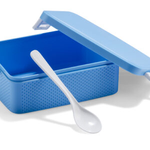 Pojemnik PANINI 900 ml z własnym nadrukiem, kolor błękitny