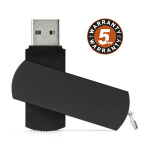 Pamięć USB ALLU 8 GB z własnym nadrukiem, kolor czarny