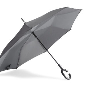 Parasol REVERS z własnym nadrukiem, kolor grafitowy